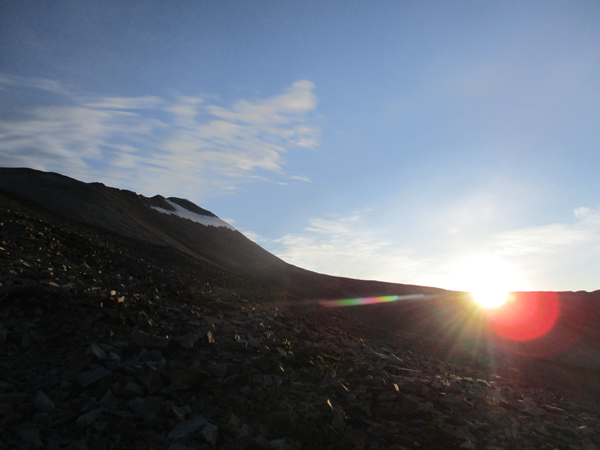 The sunrise