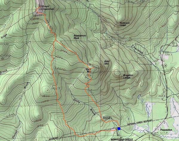 Mt. Chocorua, Bald Mountain - New Hampshire - August 6, 2017 Hike Trip 